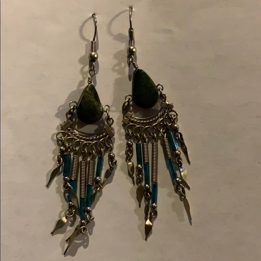 Jade earrings